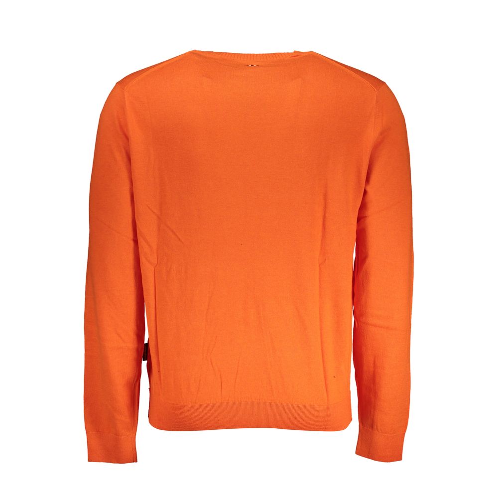 Red Cotton Men Sweater