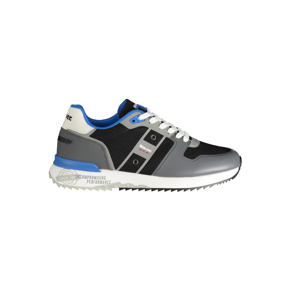 Grigio Polyurethane Men Sneaker