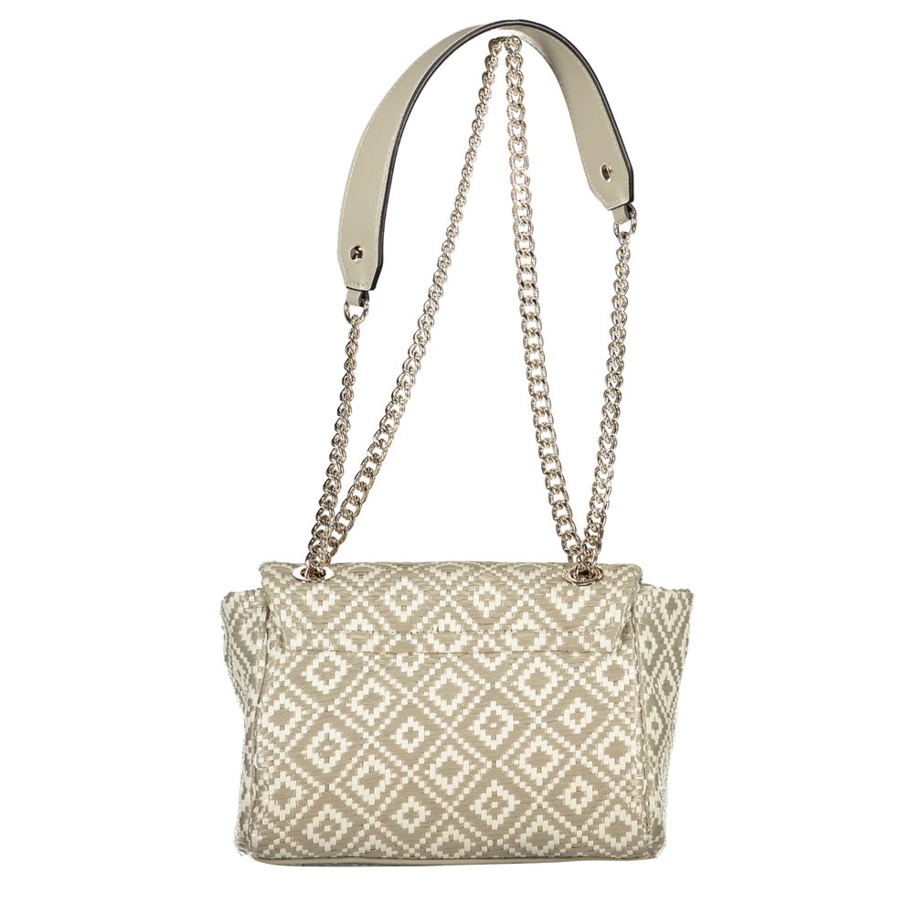 Grey Polyurethane Women Handbag