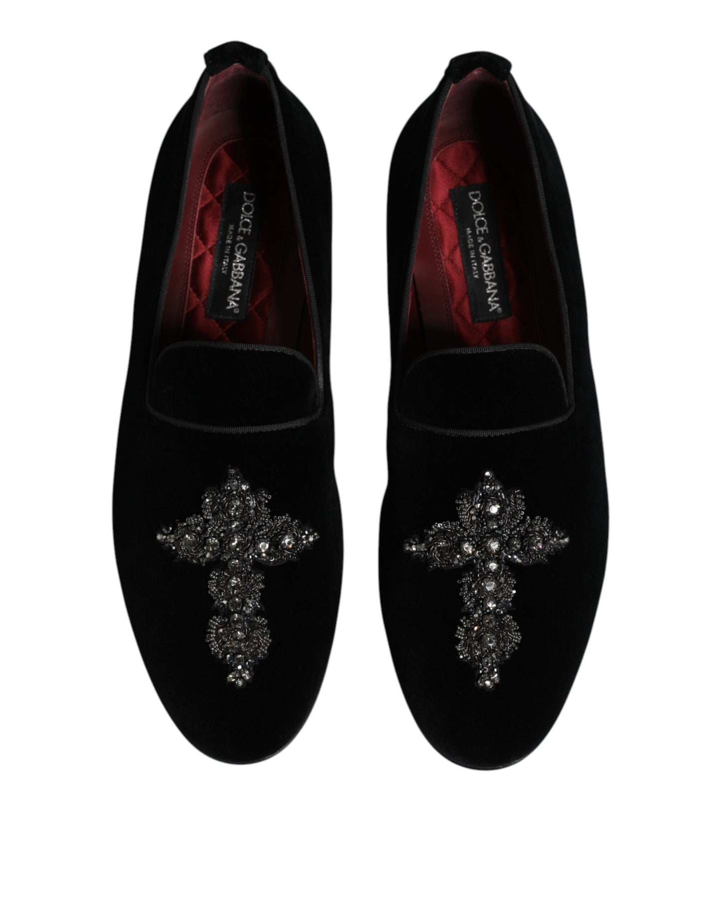 Black Suede Cross Slip On Loafers Dress Shoes