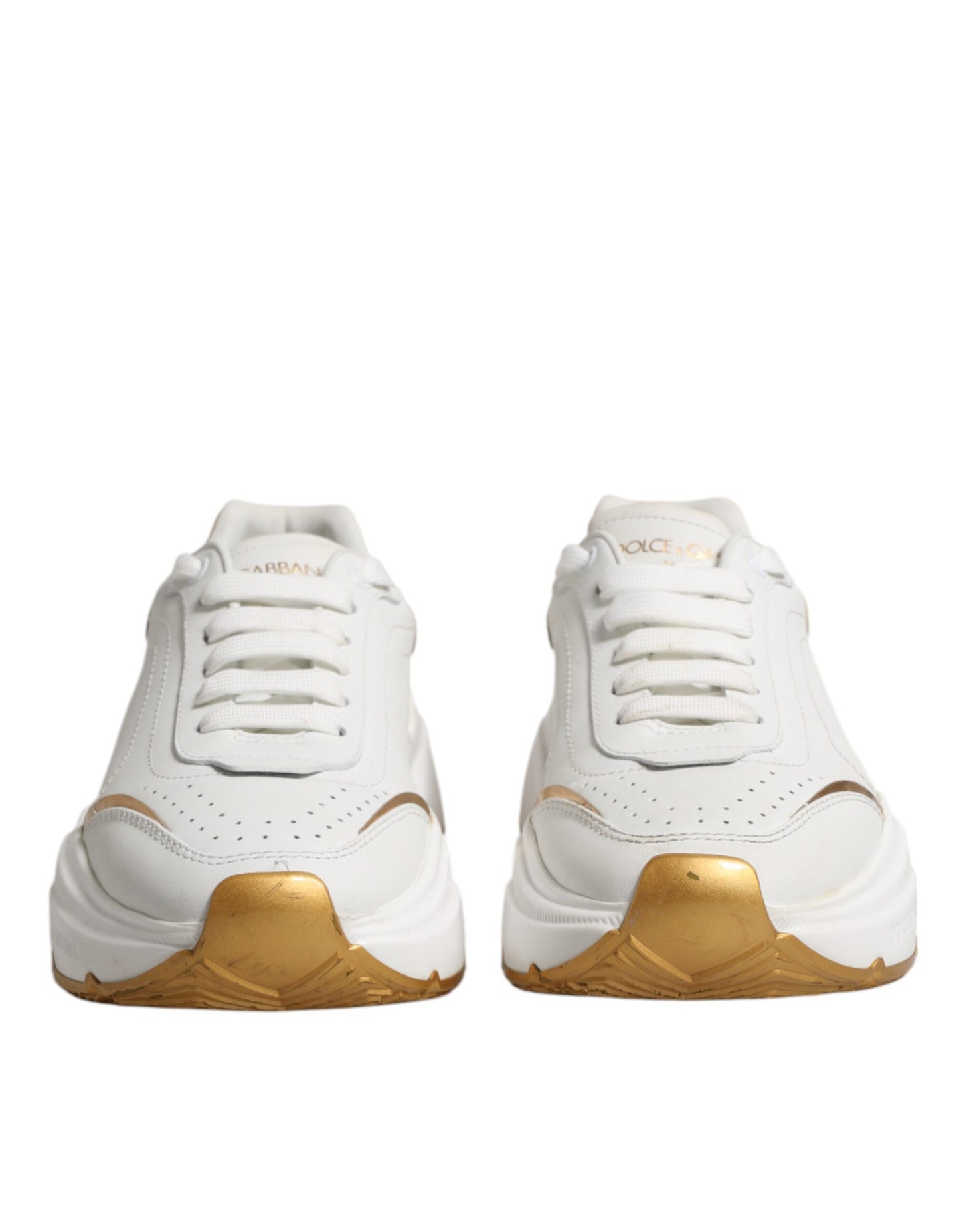 White Gold Daymaster Low Top Sneakers Shoes