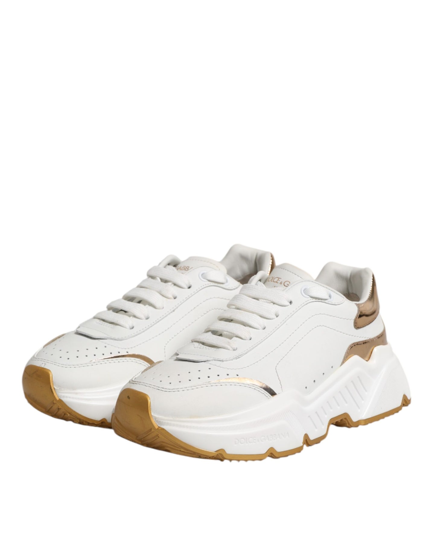 White Gold Daymaster Low Top Sneakers Shoes