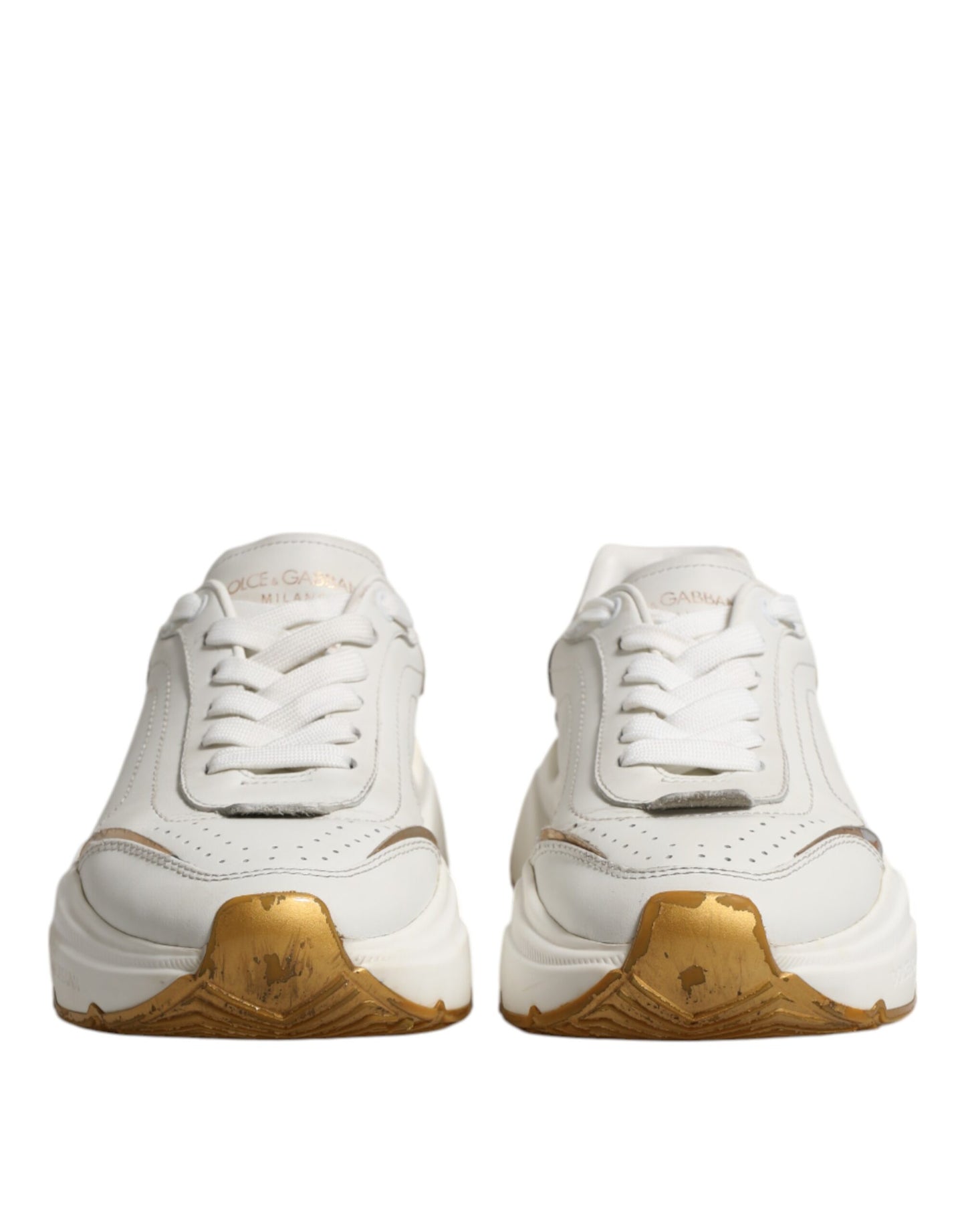 White Gold Daymaster Low Top Sneakers Shoes