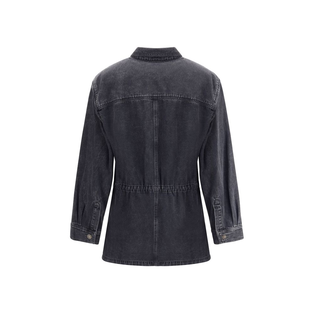 Gray Cotton Denim Jacket