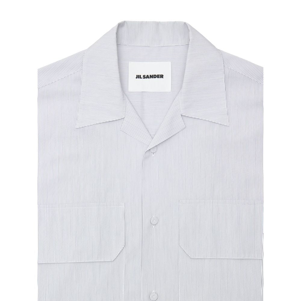 Blue Cotton Shortsleeve Shirt