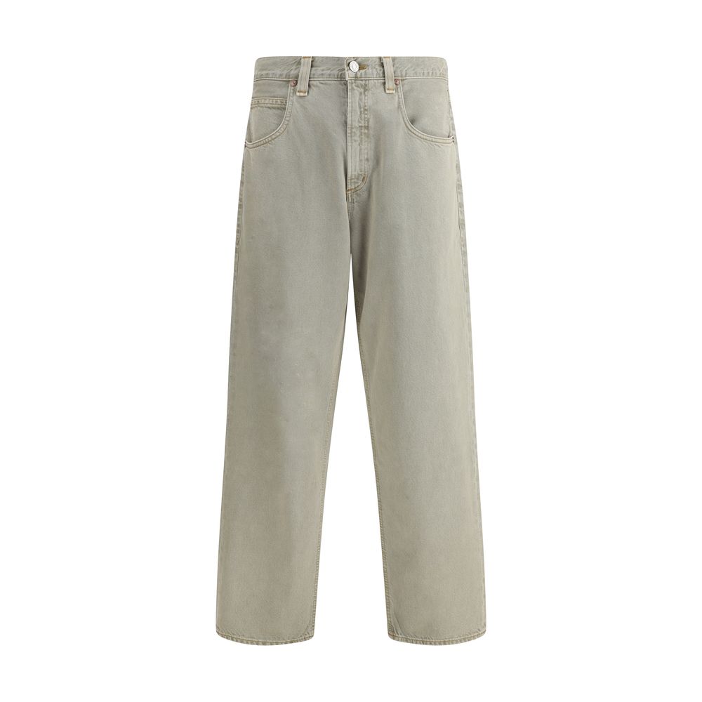 Gray Cotton Jeans Denim