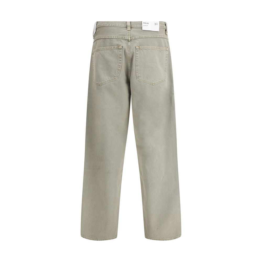 Gray Cotton Jeans Denim