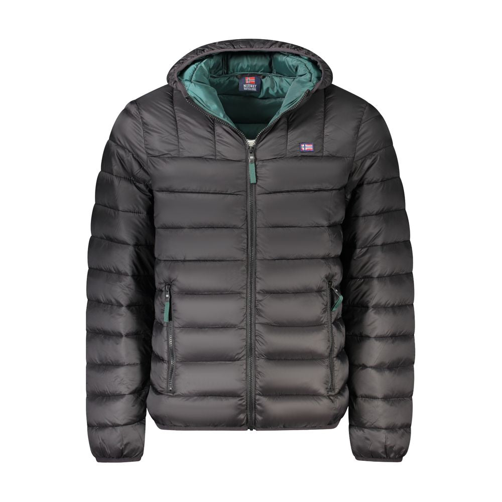 Black Poliammide Mens Jacket