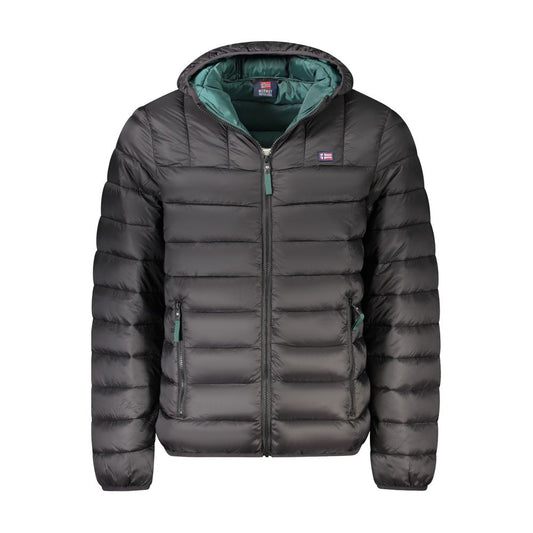 Black Poliammide Mens Jacket