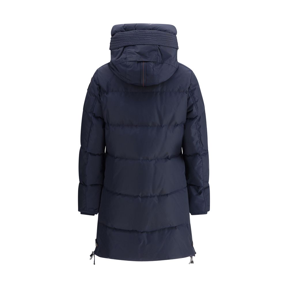 Blue Nylon Full-Length Jacket