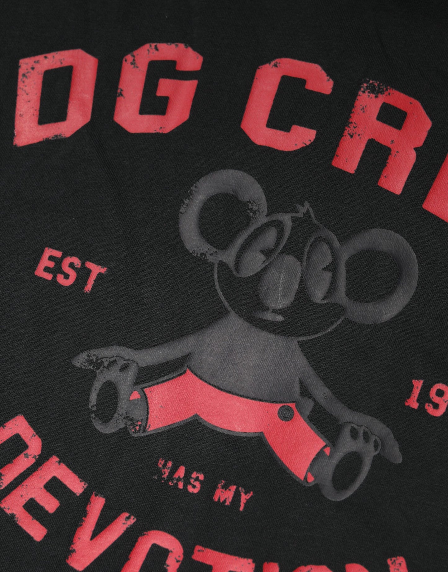 Black DG Crew Devotion Cotton Crew Neck T-shirt
