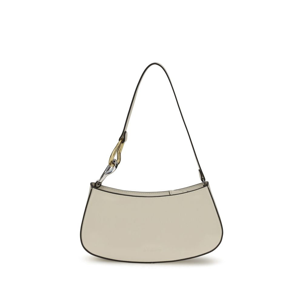 Beige Calf Leather Bos Taurus Shoulder Bag