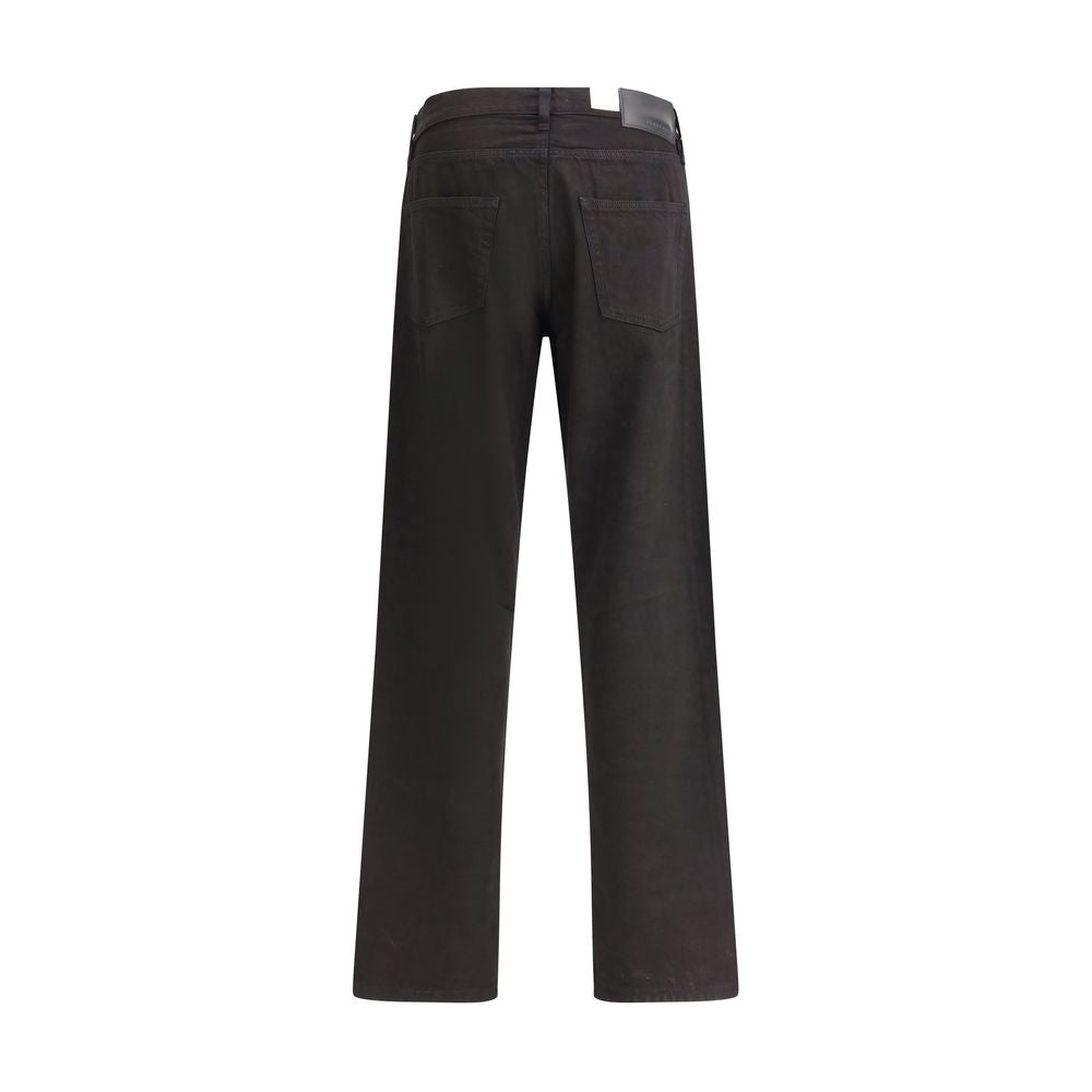 Black Cotton Relaxed Fit Jeans