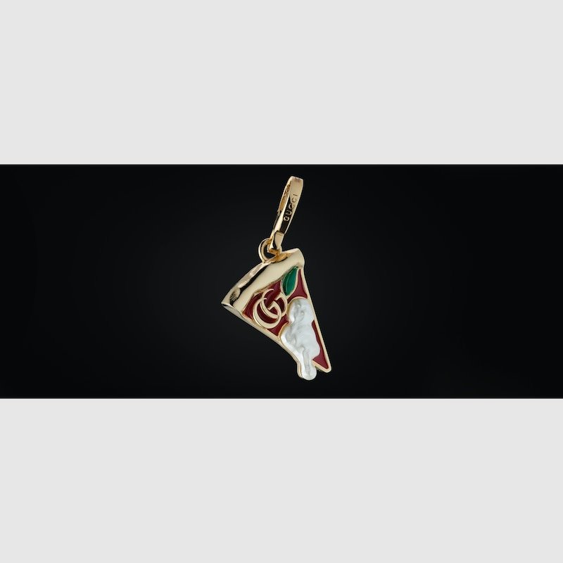 Gucci Ciondolo con motivo pizza