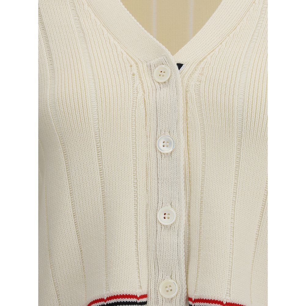 Beige Fleece Wool Cardigan