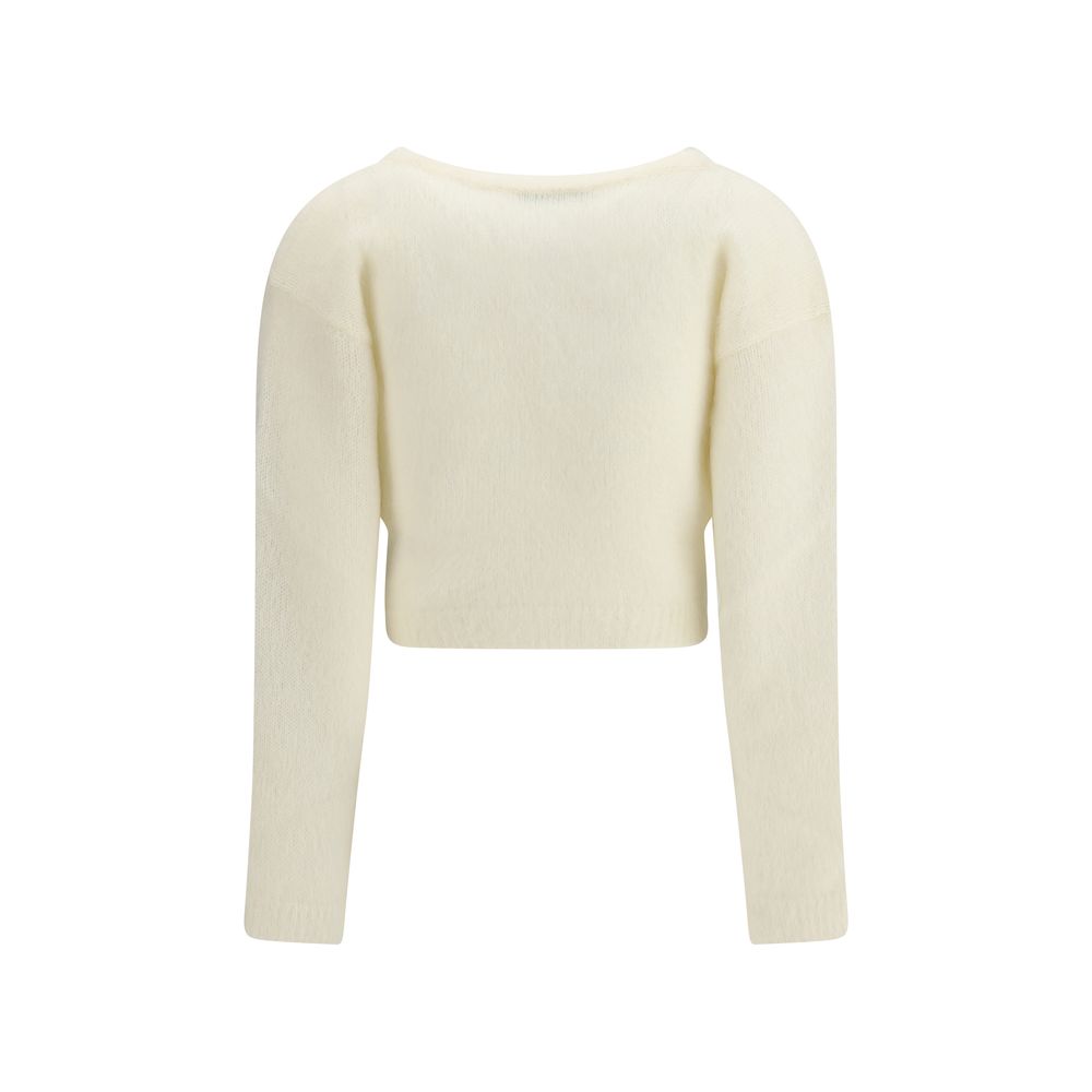 White Mohair Cardigan