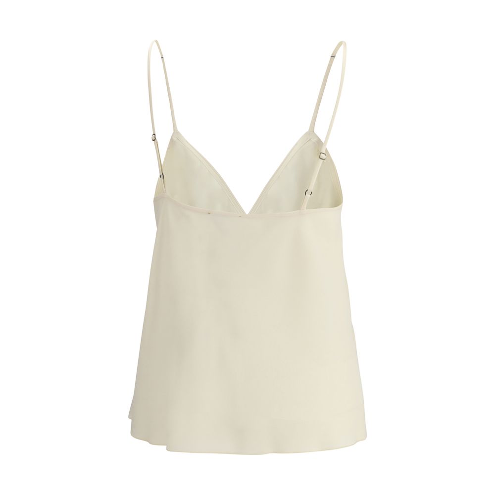 Beige Acetate Top