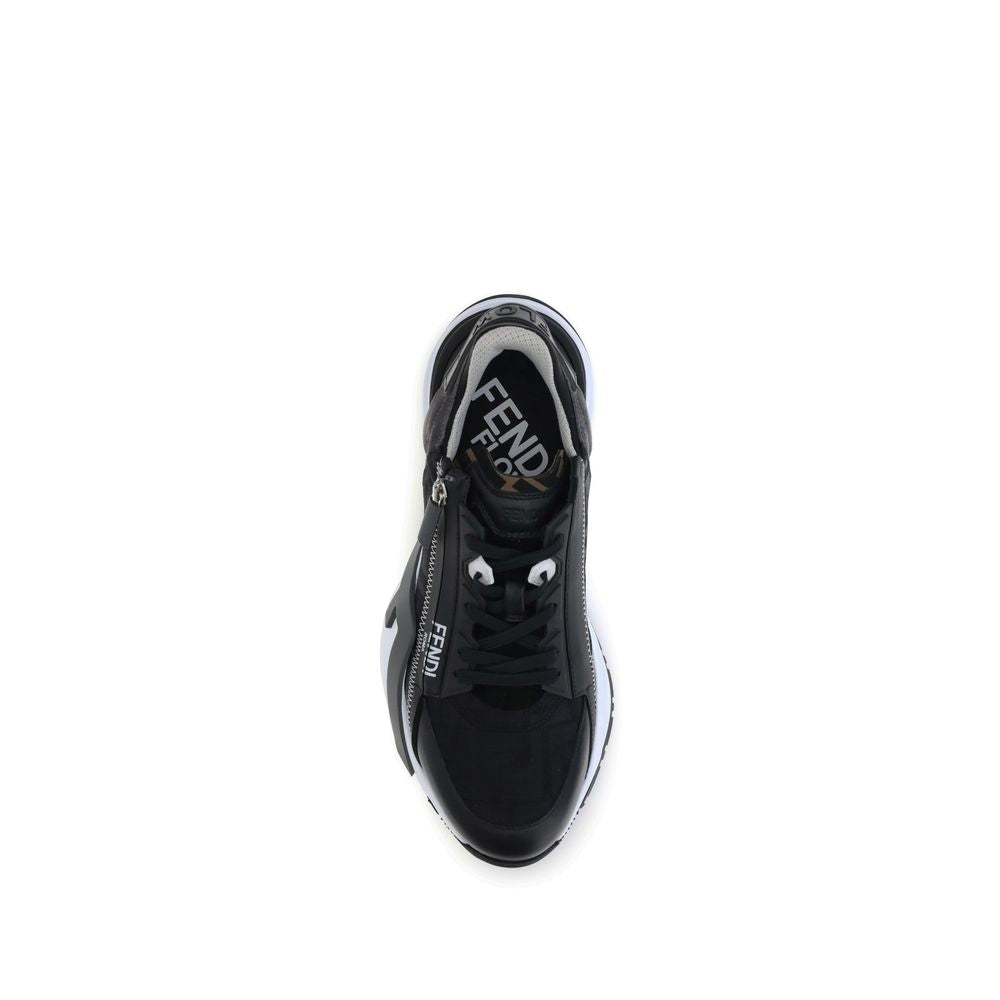 Gray Calf Leather Bos Taurus Athletic Sneakers