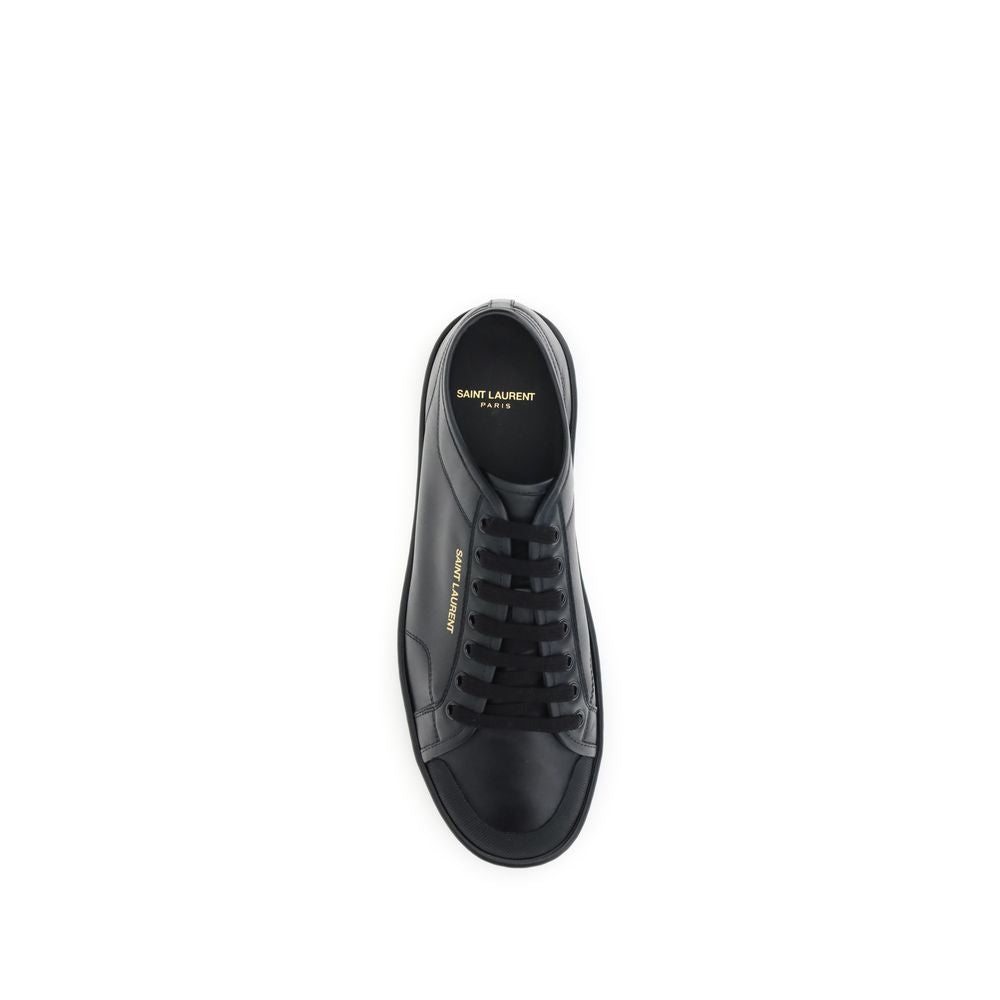 Black Calf Leather Bos Taurus Low Top Sneakers