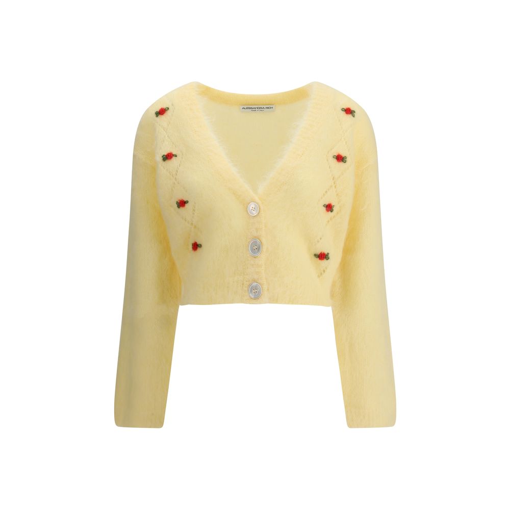 Bicolor Mohair Cardigan