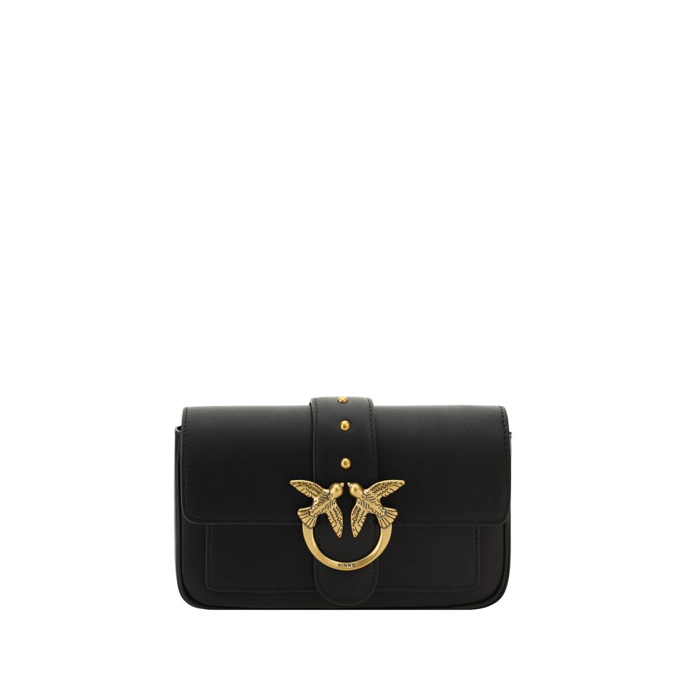 Black Calf Leather Bos Taurus Shoulder Bag