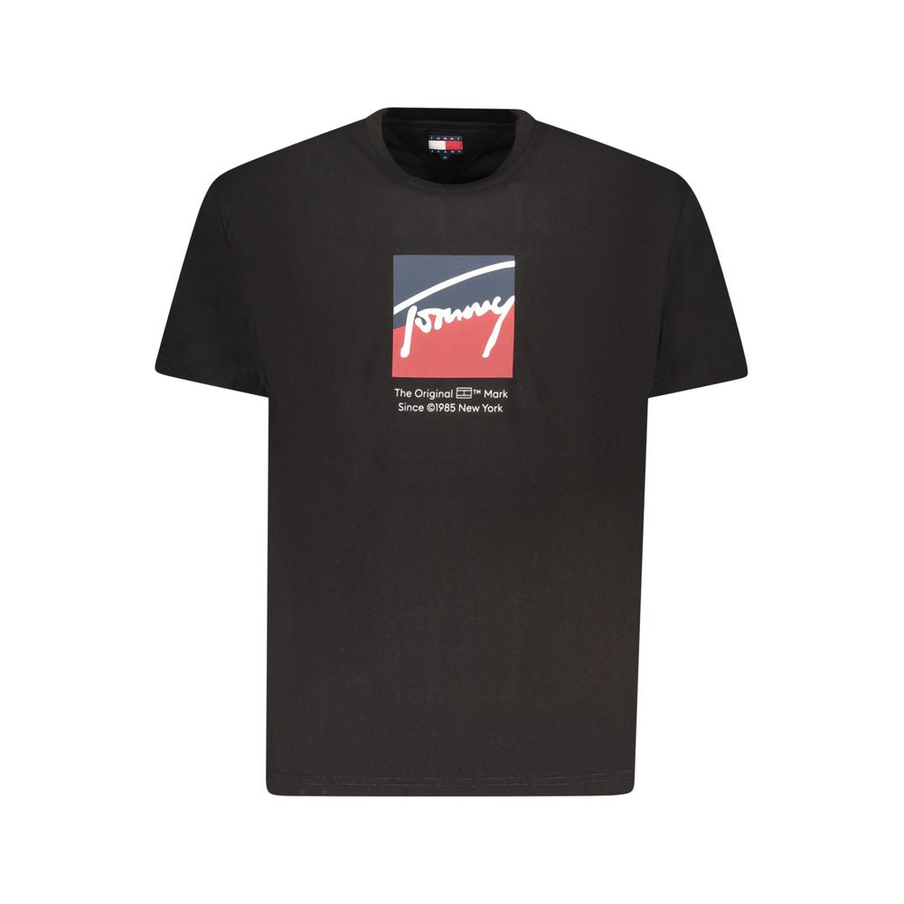 Black Cotton Men's T-Shirt