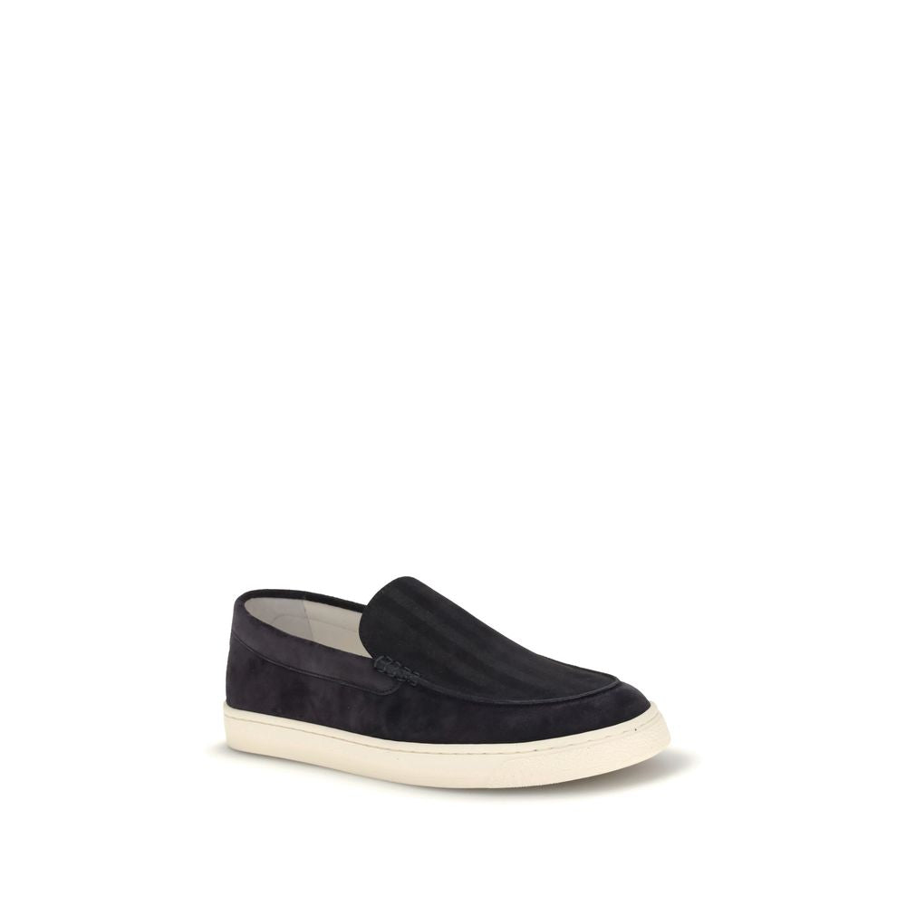 Black Calf Leather Bos Taurus Sneakers