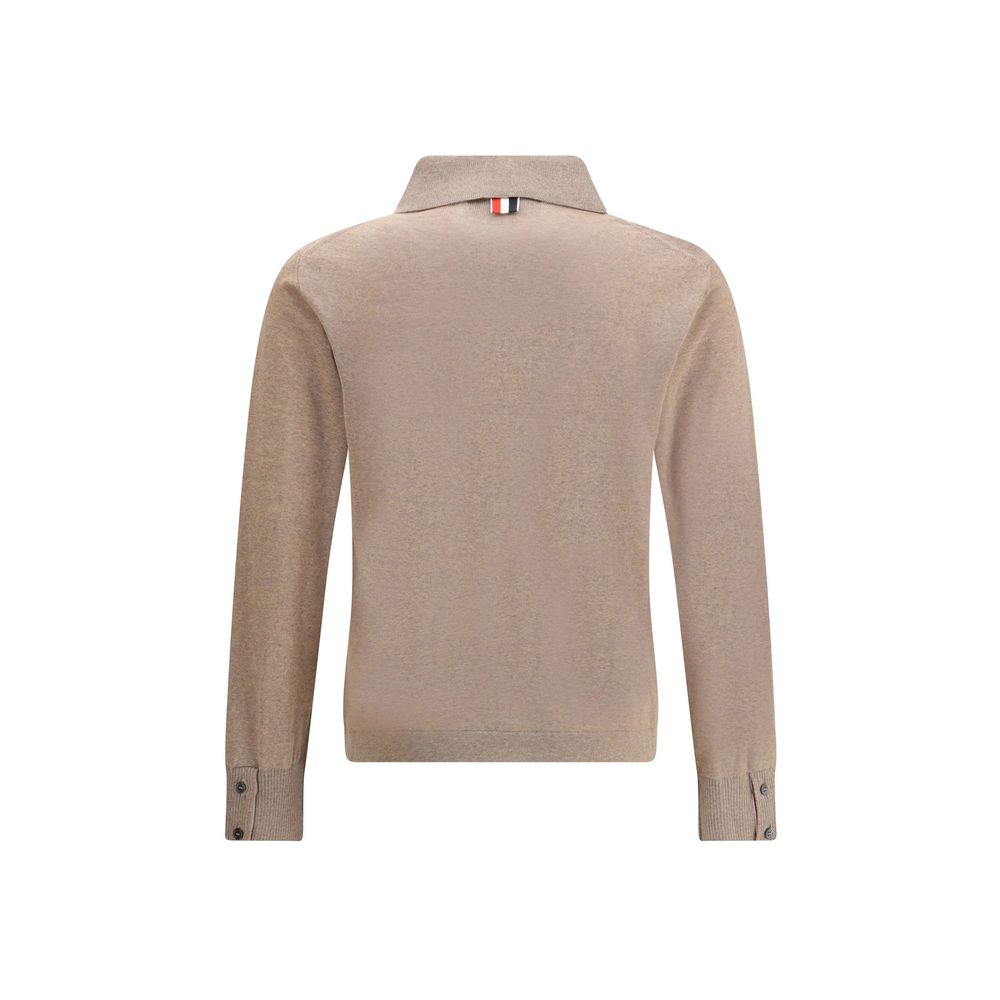 Beige Fleece Wool Cardigan