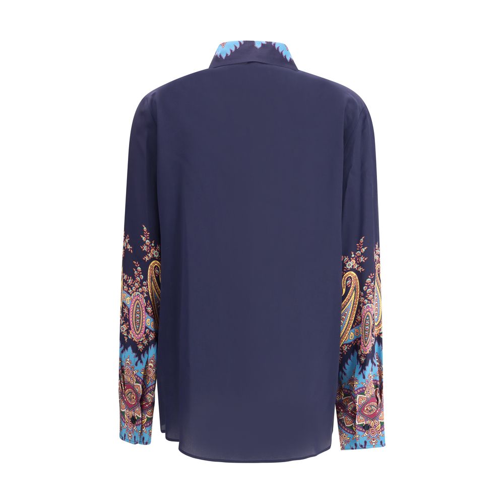 Multicolor Silk Pattern Shirt