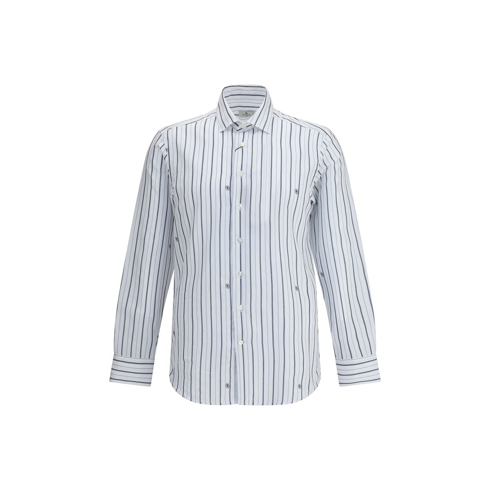 White Cotton Pattern Shirt
