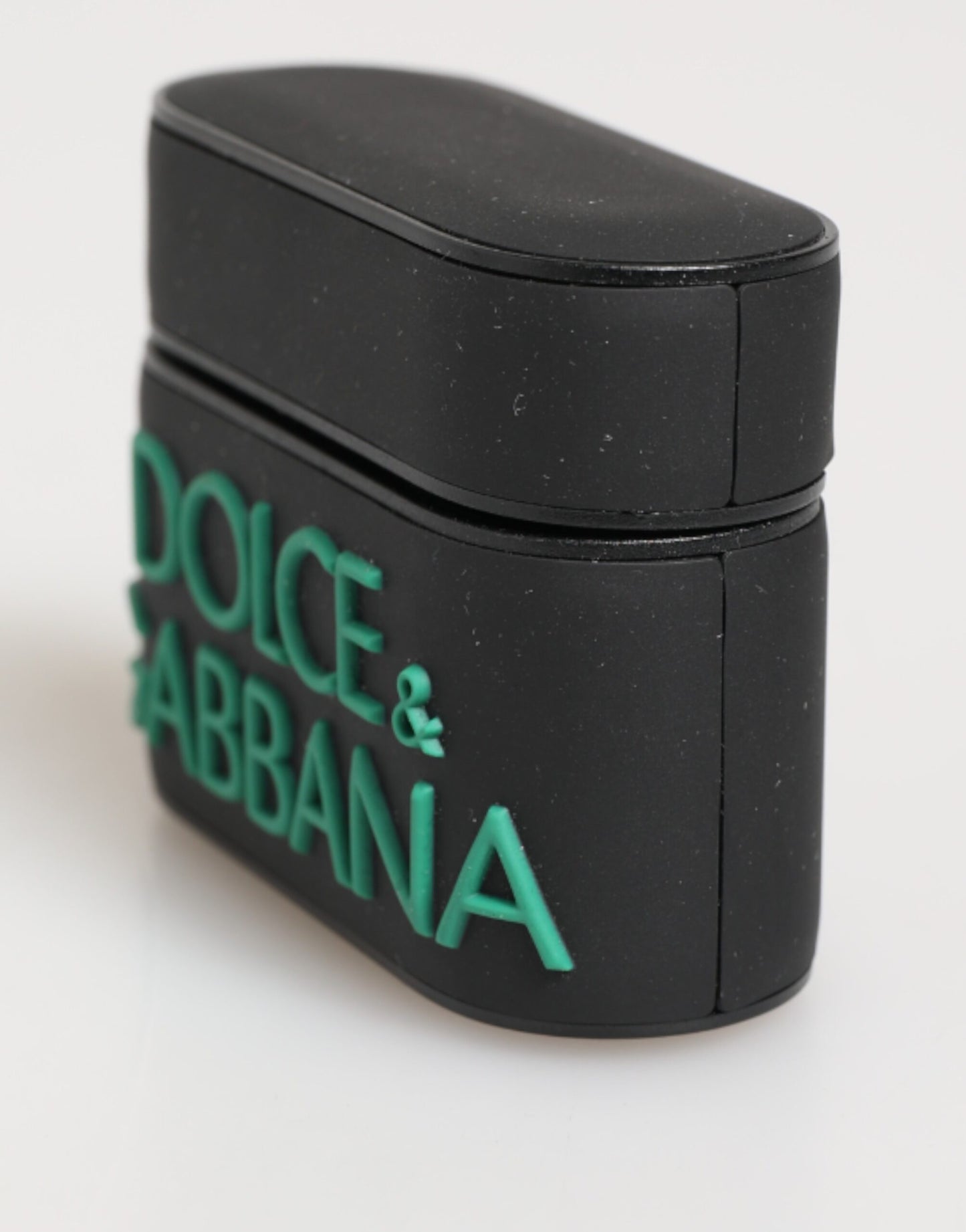 Black Mint Rubber Logo Embossed Accessory  Airpods Case