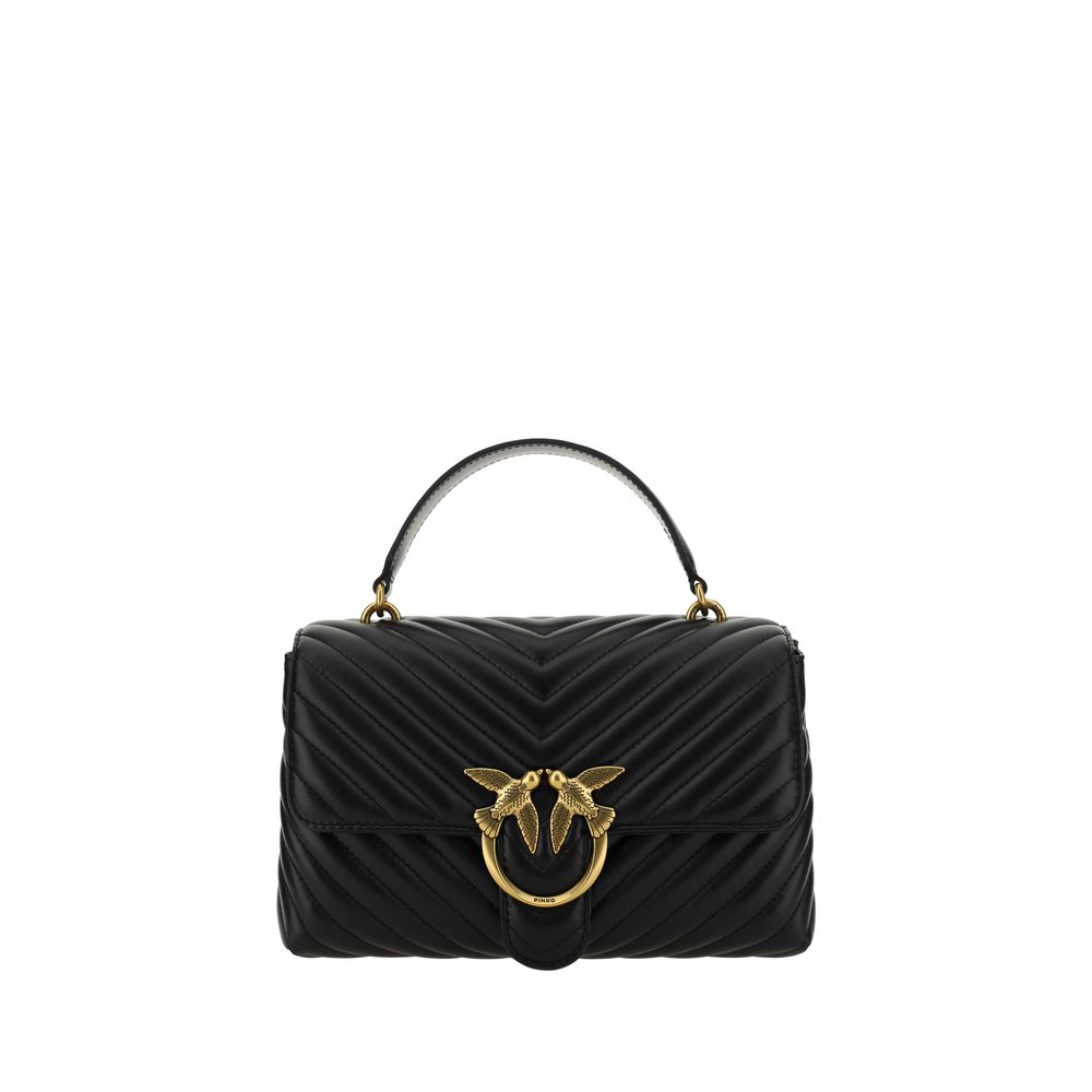Black Calf Leather Bos Taurus Handbag