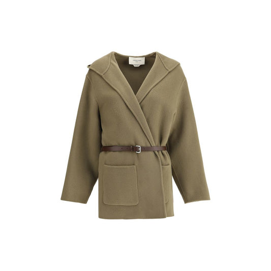 Brown Fleece Wool Coat