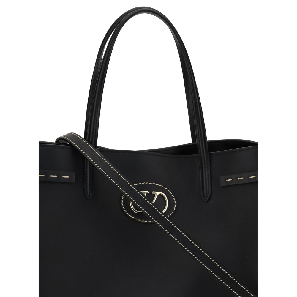 Black Calf Leather Bos Taurus Handbag