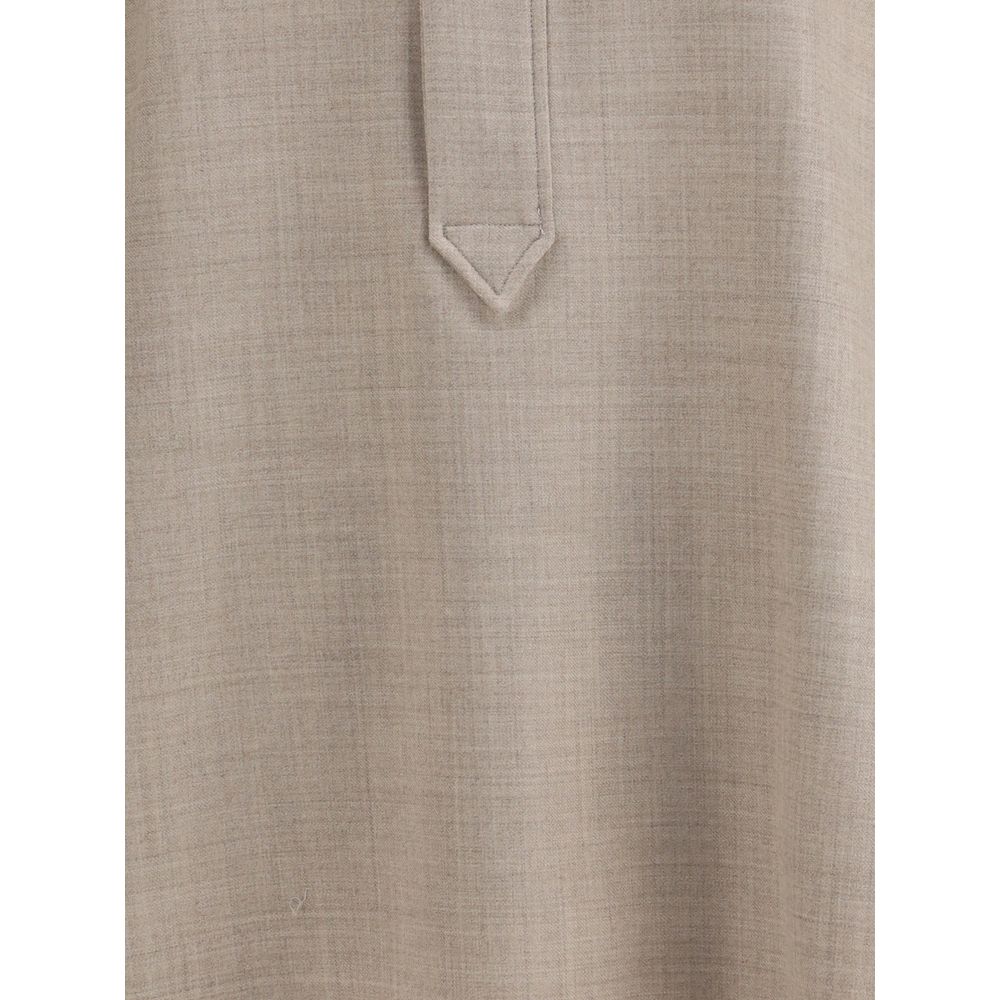 Beige Wool Shirt