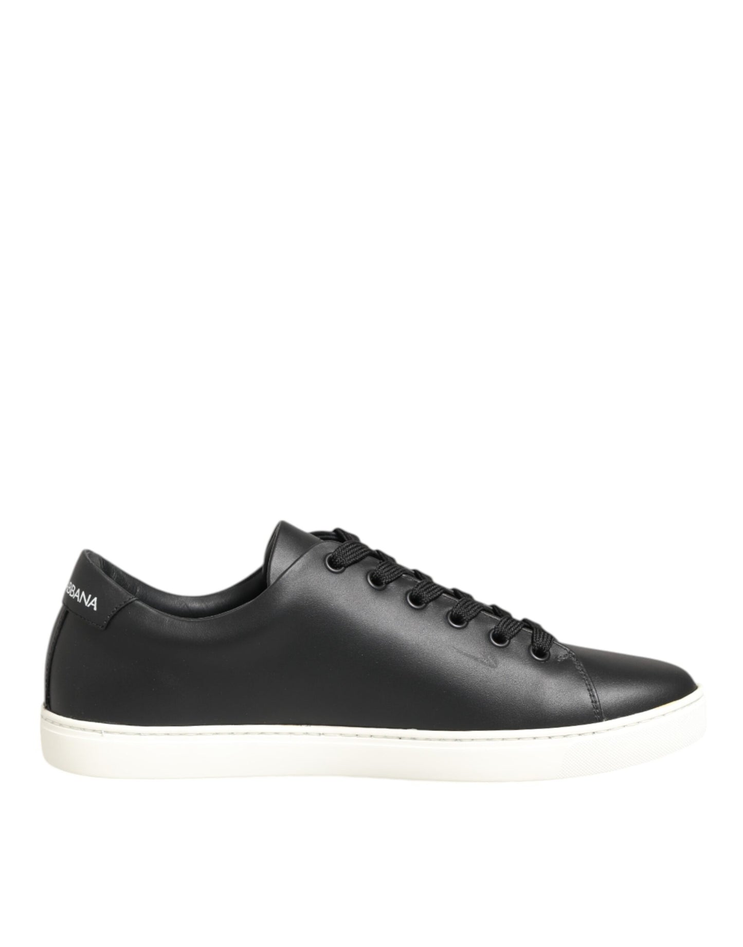 Black White Leather Crystal Heart Sneakers Shoes