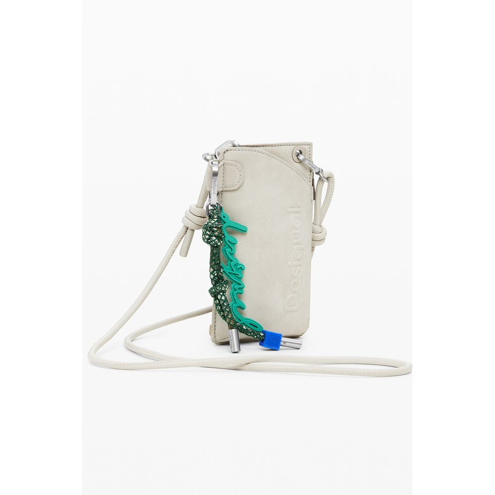Beige Polyurethane Women Wallet