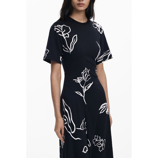 Black Cotton Women Dress