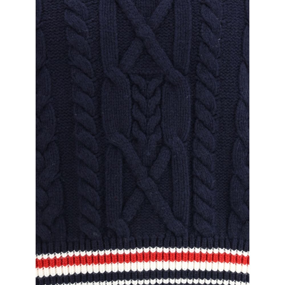Blue Fleece Wool Sweatshirt