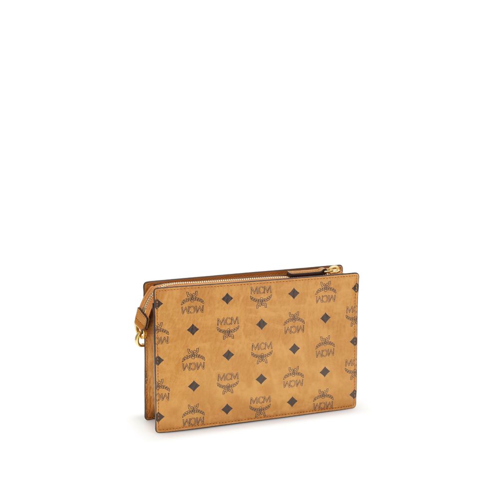 Brown Polyethylene Shoulder Bag