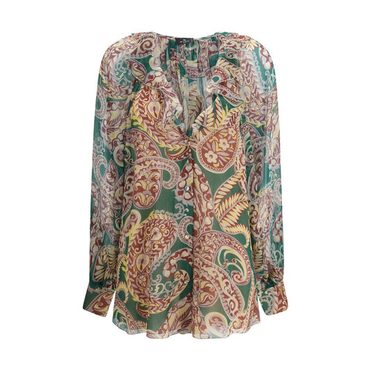 Multicolor Silk Pattern Shirt