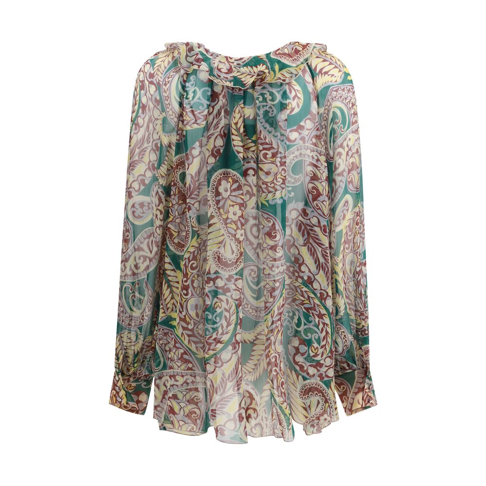 Multicolor Silk Pattern Shirt