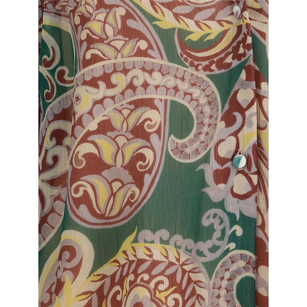 Multicolor Silk Pattern Shirt