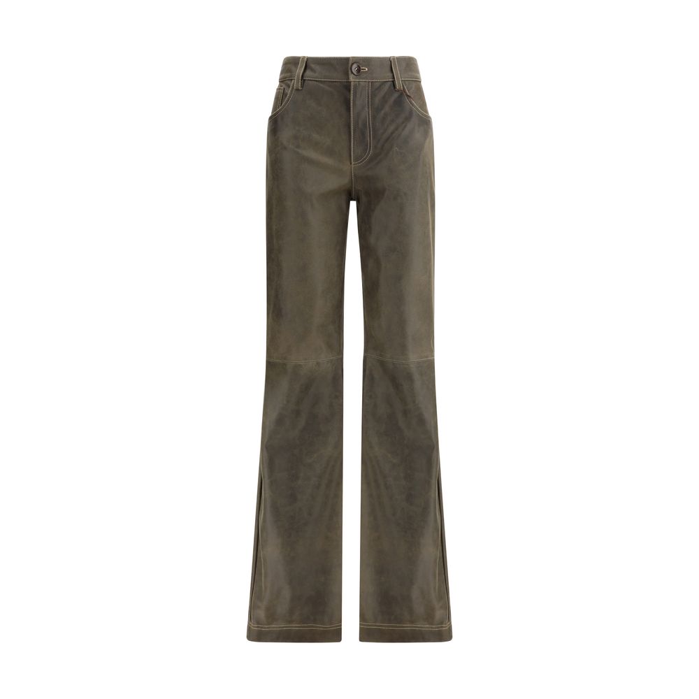 Brown Leather Pants