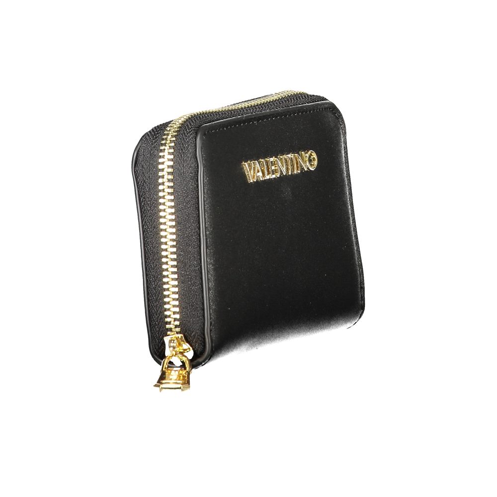Black Polyurethane Women Wallet