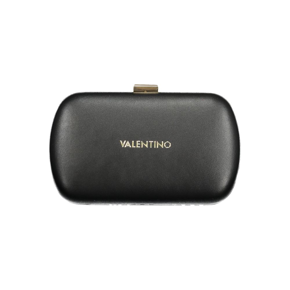 Black Polyurethane Women Handbag