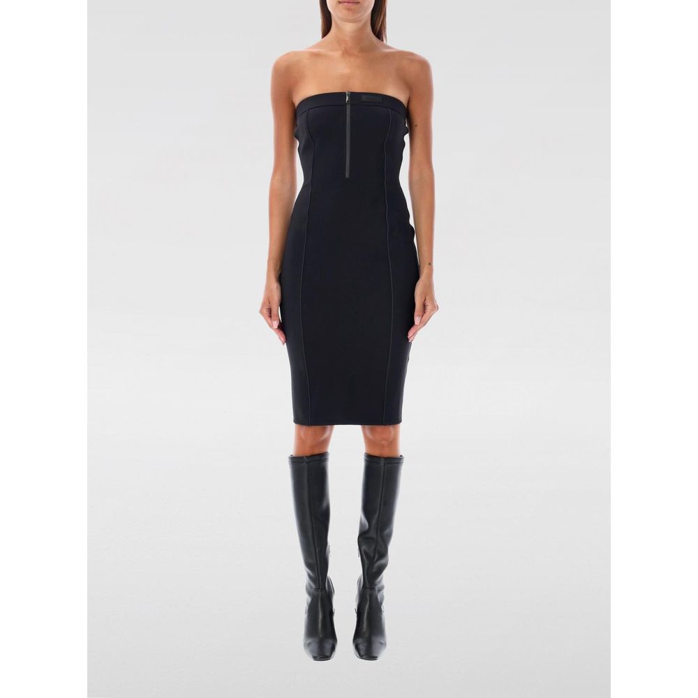 Black Cotton Cocktail Dress