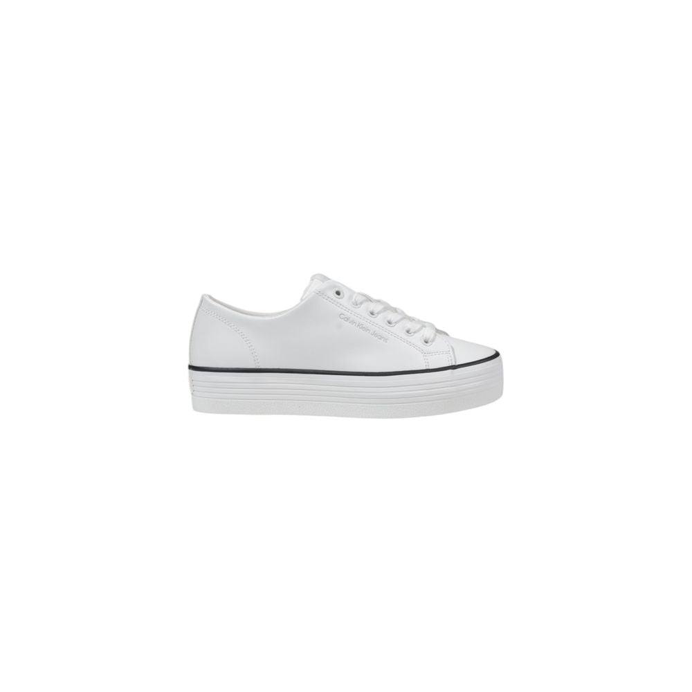 Black And White Leather Platform Sneakers