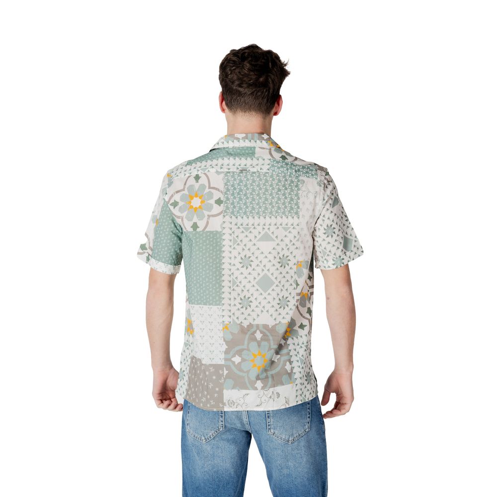 Bicolor Viscose Shortsleeve Shirt