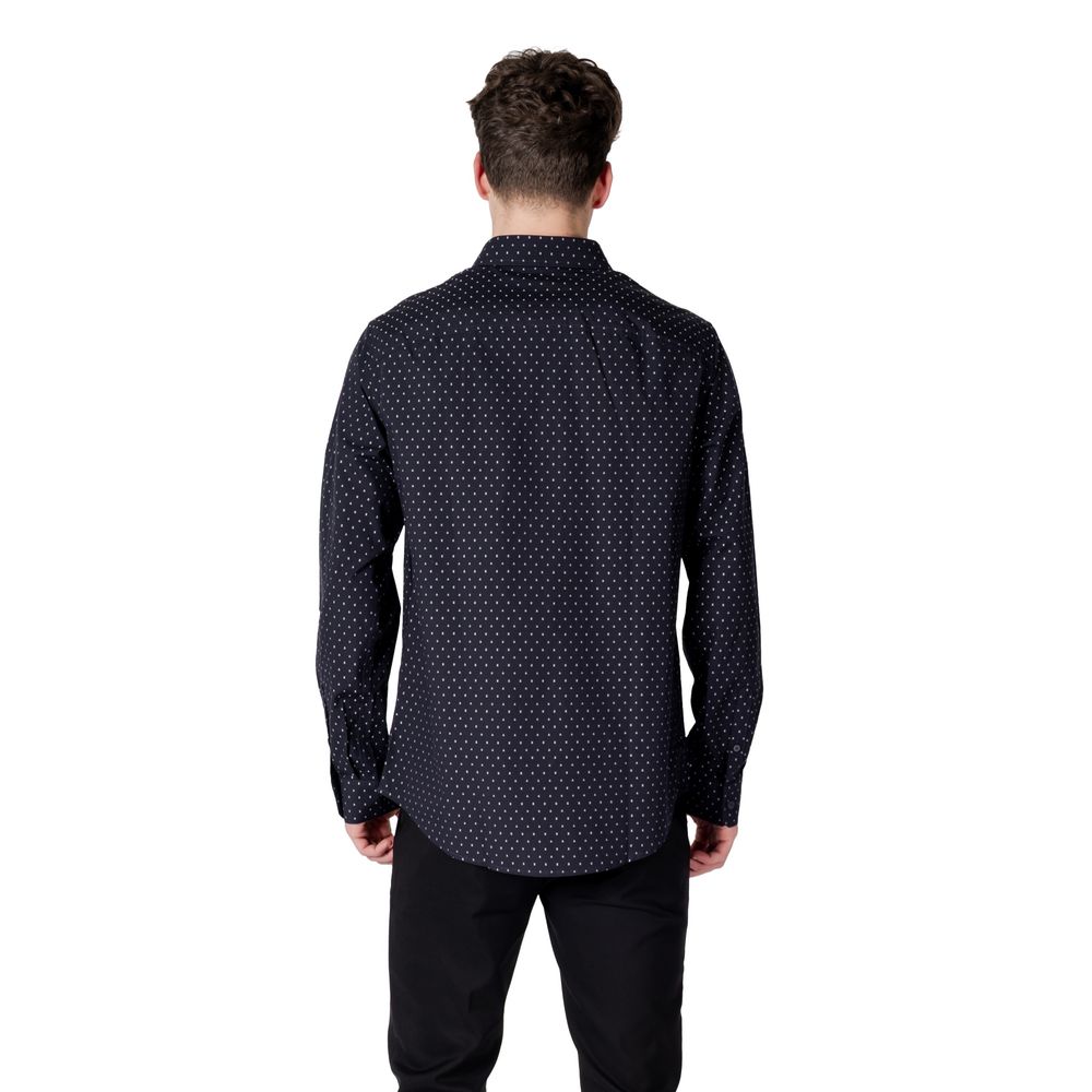 Blue Cotton Pattern Shirt